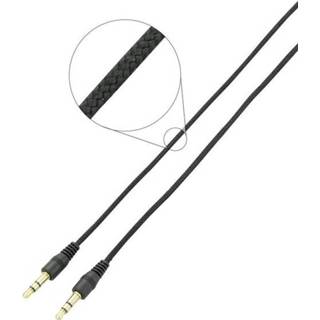 👉 Zwart SpeaKa Professional Jackplug Kabel male 3.5 mm/Jackplug mm Koord 4016138767834