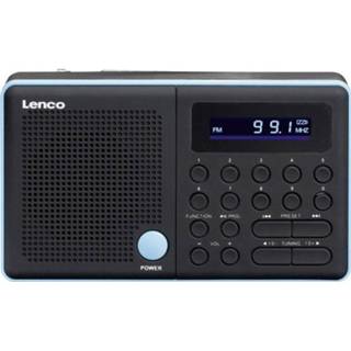 👉 Zwart blauw Lenco MPR-034 FM Transistorradio SD, USB, Herlaadbaar Zwart, 8711902039112