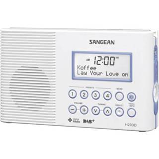 👉 Zaklamp wit Sangean H-203D DAB+ Badradio DAB+, FM Zaklamp, Waterdicht 4711317992464