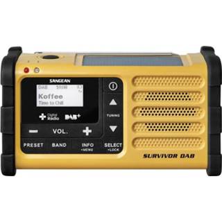 👉 Zaklamp geel Sangean Survivor (MMR-88) DAB+ Outdoorradio DAB+, USB, FM Accu laadfunctie, Zaklamp, Herlaadbaar 4711317993942