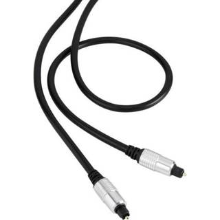 👉 Toslink Digitale audio Aansluitkabel [1x Toslink-stekker (ODT) - 1x Toslink-stekker (ODT)] 0.50 m Zwart SuperSoft-mantel SpeaKa Professional