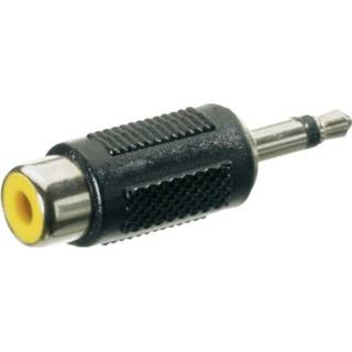 👉 SpeaKa Professional Jackplug / Cinch Audio Adapter [1x Jackplug male 3.5 mm - 1x Cinch-koppeling] Zwart