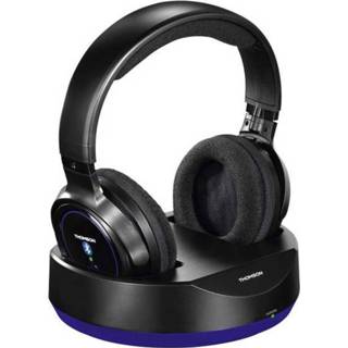 👉 Headset zwart Thomson WHP6316BT Bluetooth Oordopjes Over Ear Headset, Volumeregeling 4047443335739