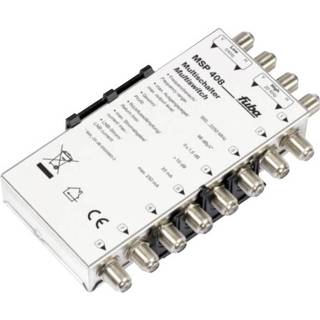 👉 Multiswitch Fuba MSP 408 Satelliet Ingangen (satelliet): 4 (4 / 0 terrestrisch) Aantal gebruikers: 8 8024427011878