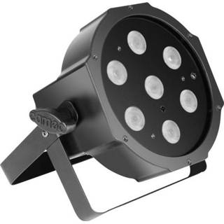 👉 Cameo FLAT PAR CAN 1 TW IR LED PAR-schijnwerper Energielabel: LED (A++ - E) Aantal LEDs: 7 4 W Zwart