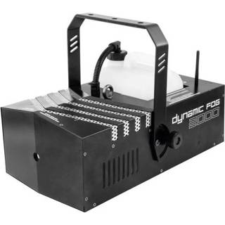 👉 Rookmachine Eurolite DYNAMIC FOG 2000 Incl. bevestigingsbeugel, radiografische afstandsbediening, kabelgeboden Met lichteffect 4026397549218