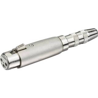 👉 Audio adapter zilver [1x XLR-bus - 1x Jackplug female 6.3 mm] Paccs 4260012633924