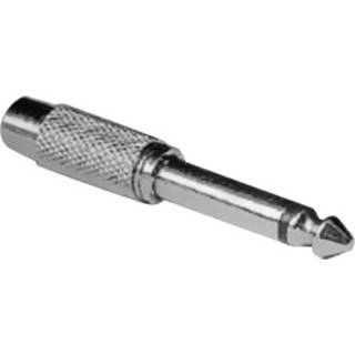 Audio adapter zilver [1x Jackplug male 6.3 mm - 1x Cinch-koppeling] Adam Hall 4049521013942