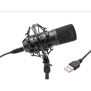 👉 Shockmount Tie Studio Condenser Mic SW USB-studiomicrofoon Kabelgebonden Incl. shockmount, kabel 4260416830110