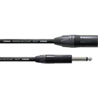 👉 Adapterkabel zwart XLR [1x XLR-stekker - 1x Jackplug male 6.3 mm] 10 m Cordial CPM MP 4250197614382