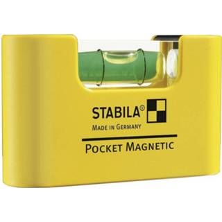 👉 Waterpas kunststof miniformaat Stabila Pocket Magnetic met extra sterke magneet 4005069177744