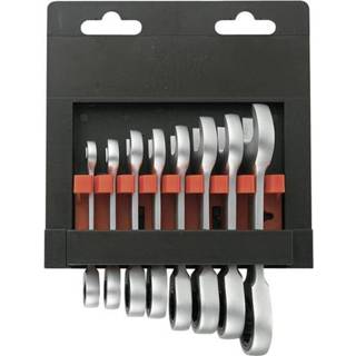👉 TOOLCRAFT 824125 Steek-/ratelsleutelset 8-delig 8 - 19 mm N/A 4016138651584