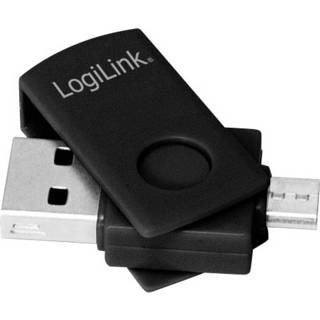 LogiLink USB, SD Adapter [1x Micro-USB 2.0 stekker B - 1x SD-kaartslot] AA0068 Met OTG-functie 4052792031188