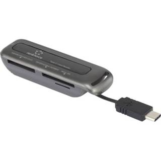 👉 Renkforce CA2 USB-kaartlezer smartphone/tablet Zwart USB-C