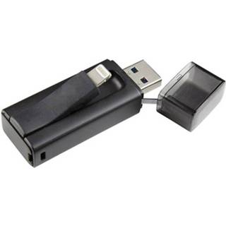 👉 Smartphone zwart Intenso iMobile Line USB-stick smartphone/tablet 64 GB USB 3.0, Apple Lightning 4034303023080