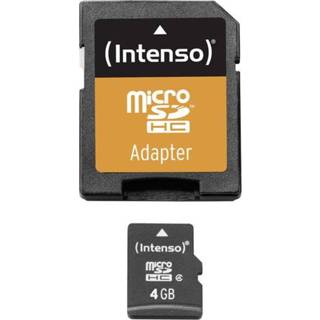 👉 Intenso 4 GB Micro SDHC-Card microSDHC-kaart Class incl. SD-adapter 4034303009398