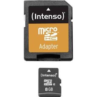 Intenso 8 GB Micro SDHC-Card microSDHC-kaart Class 4 incl. SD-adapter 4034303010707
