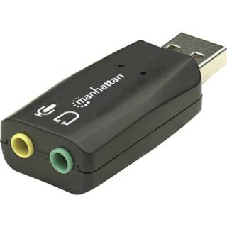 👉 Externe geluidskaart mannen 2.1 Manhattan Hi-Speed USB 3-D Audio Adapter koptelefoonaansluitingen 766623150859