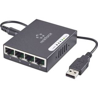 👉 Netwerk-switch Renkforce 1423415 Netwerk switch RJ45 4 poorten 1 Gbit/s 4016139068312