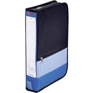 👉 Portemonnee blauw zwart Hama Office-wallets voor 32 & 64 CDs/DVDs Office Wallet Blauw, (b x h d) 63 295 200 mm 4007249841452