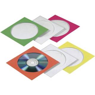 👉 Hama Kleurige CD-papierhoezen Rood, Groen, Blauw, Oranje, Geel 1 CD (b x h x d) 125 x 125 x 1 mm