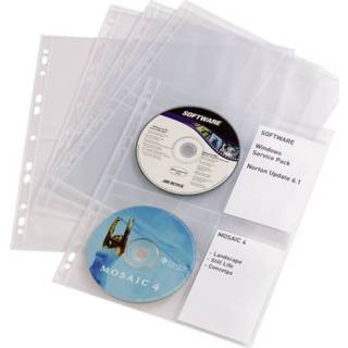👉 Transparant Durable CD/DVD-hulzen met inschuifvakken 5238-19 4 CDs/DVDs 4005546502168