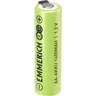 👉 Oplaadbare batterij AA (penlite) Speciale 1.2 V NiMH 1400 mAh Emmerich A ULF 1 stuks 4016139137865