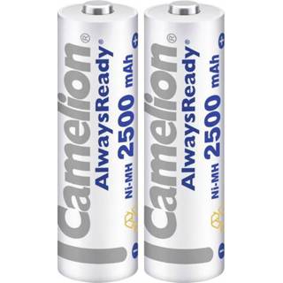 👉 Batterij Oplaadbare AA (penlite) NiMH Camelion AlwaysReady 2500 mAh 1.2 V 2 stuks 4260216453038