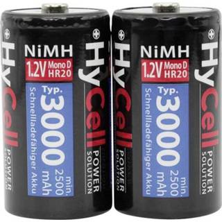👉 Oplaadbare batterij D (mono) HyCell HR20 NiMH 1.2 V 3000 mAh 2 stuks 4013674035311