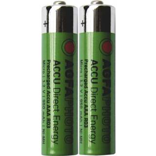 Batterij Oplaadbare AAA (potlood) AgfaPhoto HR03 NiMH 950 mAh 1.2 V 2 stuks 4250175803944