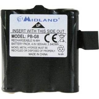 👉 Draadloze apparaataccu Midland Vervangt originele accu PB G6/G8 4.8 V 800 mAh 8011869168604