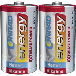 👉 Batterij alkaline D (mono) Conrad energy Extreme Power LR20 1.5 V 2 stuks 4016138621532