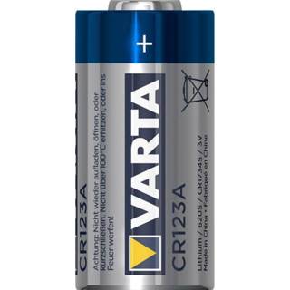 👉 Fotocamera accu Varta CR123A Fotobatterij Lithium 1430 mAh 3 V 1 stuks 4008496537280