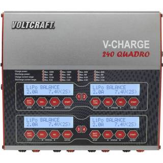 👉 Multifunctionele lader VOLTCRAFT V-Charge 240 Quadro Modelbouw 12 V, 230 V A Li-poly, LiFePO, Li-ion, LiHV, NiCd, NiMH, Lood 4016139094694