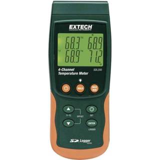 👉 Temperatuurmeter s Extech SDL200 Temperatuurbereik: -199 tot +1700 Â°C Sensortype: K, J, T, E, R, S, Pt100 Datalogger-functie Kalibratie conform: 793950432105