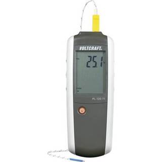 👉 Temperatuurmeter VOLTCRAFT PL-120 T1 Temperatuurbereik: -200 tot +1372 Â°C Sensortype: K, J Kalibratie conform: ISO