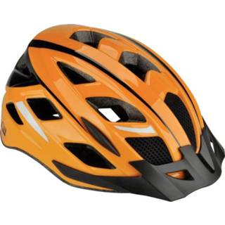 👉 Fietshelm oranje zwart m Fischer Fahrrad Urban Sport S/M MTB Oranje, Confectiemaat: 4008153867316