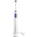 👉 Elektrische tandenborstel wit Oral-B Pro 600 White & Clean Roterend / oscillerend Wit, Middelblauw 4210201077732