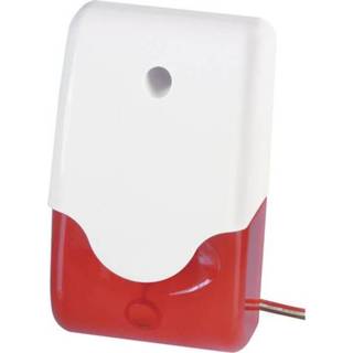 👉 Flitslicht rood Alarmsirene met 100 dB Binnen, Buiten 12 V/DC ABUS SG1681 4043158008746