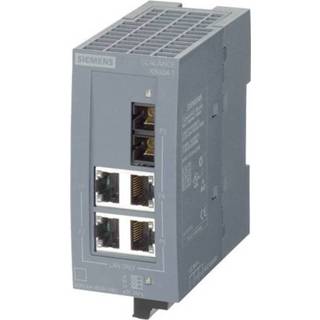 👉 Industriële switch unmanaged Siemens SCALANCE XB004-1LD Aantal ethernet-poorten 4 1 LAN-overdrachtsnelheid 100 Mbit/s Voedingsspanning (num) 24 V/DC