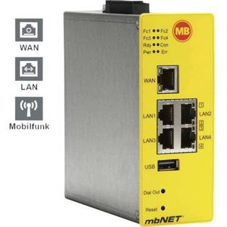 👉 Router MB Connect Line GmbH Industrie USB, LAN, 3G, RS-232, RS-485 Aantal ingangen: 4 x uitgangen: 2 24 V/DC 4016139002538
