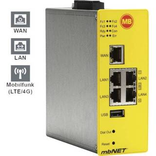 👉 Router MB Connect Line GmbH Industrie USB, LAN, LTE Aantal ingangen: 4 x uitgangen: 2 24 V/DC 4016139002569