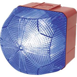 👉 Auer Signalgeräte QDM Signaallamp LED Blauw Blauw Continu licht, Knipperlicht 110 V/AC, 230 V/AC
