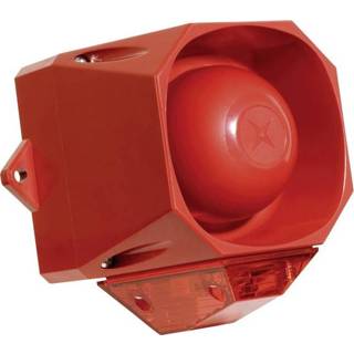 👉 Knipperlicht ComPro Asserta Midi AV Combi-signaalgever Knipperlicht, Continu geluid 110 dB 4016138625370