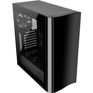 👉 Zwart Midi-tower PC-behuizing Thermaltake View 22 TG Zijvenster, 1 voorgeïnstalleerde ventilator 4711246870925