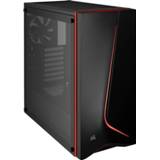 👉 Stoffilter zwart rood Midi-tower PC-behuizing Corsair Spec-06 Tempered Glass Zwart, 2 voorgeïnstalleerde ventilators, Geïntegreerde verlichting, Zijvenster, 843591076388