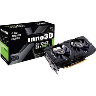 👉 Videokaart Inno 3D Nvidia GeForce GTX1050 Ti Twin X2 4 GB GDDR5-RAM PCIe x16 HDMI, DVI, DisplayPort 835168022416