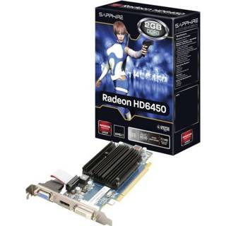 Radeon Videokaart Sapphire AMD PCIe DVI, VGA, HDMI 11190-09-20G HD6450 DDR3-RAM x16 Videokaart Sapphire AMD Radeon HD6450 2 GB DDR3-RAM PCIe x16 DVI, VGA, HDMI 4895106259515