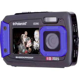 👉 Digitale camera zwart blauw Polaroid IE90 18 Mpix Zwart-blauw Onderwatercamera, Stofdicht, Frontdisplay 681066880289