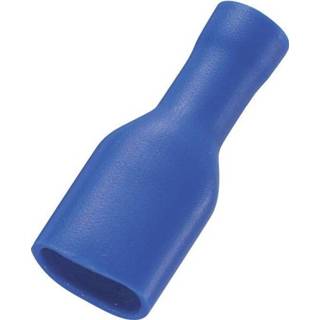 👉 Blauw Conrad Components FDFD2-110(5) Vlakstekker Insteekbreedte: 2.8 mm Insteekdikte: 0.5 180 ° Volledig geïsoleerd 50 stuks 4016138740332